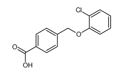 4-(2-CHLORO-PHENOXYMETHYL)-BENZOIC ACID结构式