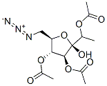 .beta.-D-Fructofuranoside, methyl 6-azido-6-deoxy-, 1,3,4-triacetate Structure