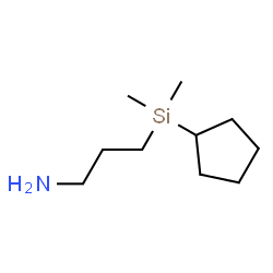1-Propanamine,3-(cyclopentyldimethylsilyl)-(9CI) structure