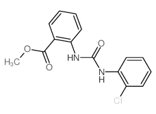 Benzoic acid,2-[[[(2-chlorophenyl)amino]carbonyl]amino]-, methyl ester结构式