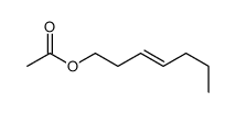 (E)-3-庚烯-1-醇乙酸酯结构式