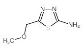 5-(甲氧基甲基)-1,3,4-噻二唑-2-胺结构式