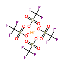 三氟甲烷磺酸铪(IV)结构式