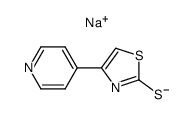 4-(4-pyridyl)-1,3-thiazole-2-thiol sodium salt Structure