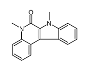 5,7-dimethylindolo[2,3-c]quinolin-6-one结构式