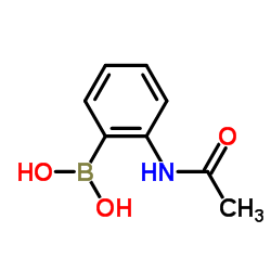 2-乙酰氨基苯硼酸结构式