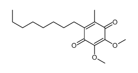 2,3-dimethoxy-5-methyl-6-octylcyclohexa-2,5-diene-1,4-dione结构式