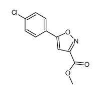 5-(4-氯苯基)异噁唑-3-羧酸甲酯结构式