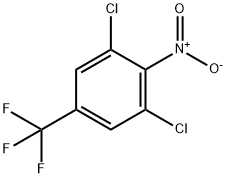 2,6-二氯-4-(三氟甲基)硝基苯结构式