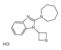 2-(azepan-1-yl)-1-(thietan-3-yl)benzimidazole,hydrochloride结构式