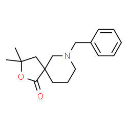 7-benzyl-3,3-dimethyl-2-oxa-7-azaspiro[4.5]decan-1-one Structure