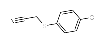 (4-chlorophenylthio)acetonitrile Structure