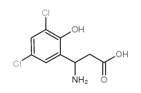 3-氨基-3-(3,5-二氟-2-羟基苯基)-丙酸结构式