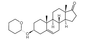 3β-hydroxy-5-androsten-17-one 3-tetrahydropyranyl ether Structure