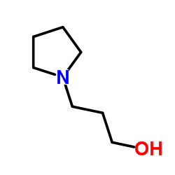 3-(1-吡咯烷基)-1-丙醇结构式