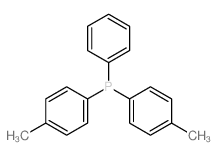 Phosphine,bis(4-methylphenyl)phenyl- Structure