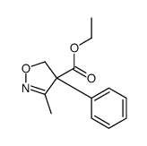 ethyl 3-methyl-4-phenyl-5H-1,2-oxazole-4-carboxylate结构式