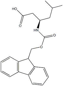 Fmoc-D-β-homoleucine结构式