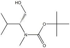 (R)-叔丁基(1-羟基-3-甲基丁-2-基)(甲基)氨基甲酸酯结构式