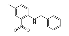 N-benzyl-4-methyl-2-nitroaniline结构式