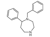 1-苄基-7-苯基-1,4-二氮杂环庚烷结构式