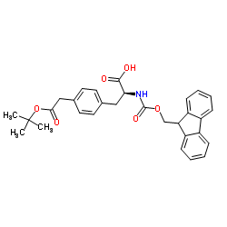 FMoc-L-4-(OtButylcarboxyMethyl)phe-OH Structure