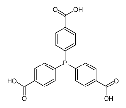 4-bis(4-carboxyphenyl)phosphanylbenzoic acid Structure