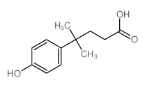 Benzenebutanoic acid,4-hydroxy-g,g-dimethyl-结构式
