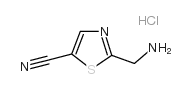2-(氨基甲基)噻唑-5-甲腈盐酸盐结构式