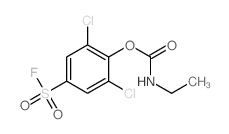 (2,6-dichloro-4-fluorosulfonylphenyl) N-ethylcarbamate Structure