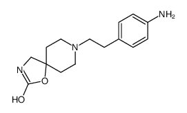 8-(p-Aminophenethyl)-1-oxa-3,8-diazaspiro[4.5]decan-2-one结构式