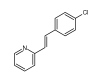 2-[(E)-2-(4-Chlorophenyl)vinyl]pyridine结构式