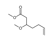methyl 3-methoxyhept-6-enoate结构式