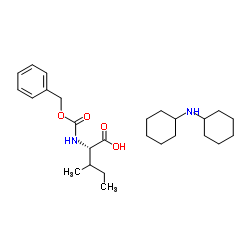 N-苄氧羰基-L-异亮氨酸二环己铵盐结构式