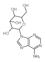 9H-Purin-6-amine,9-b-D-galactopyranosyl-结构式