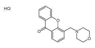 4-(morpholin-4-ylmethyl)xanthen-9-one,hydrochloride结构式