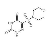 1,2,4-Triazine-3,5(2H,4H)-dione,6-(4-morpholinylsulfonyl)- Structure