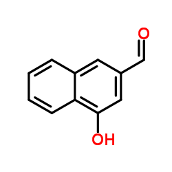 4-羟基萘-2-羧醛结构式
