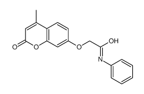 2-(4-methyl-2-oxochromen-7-yl)oxy-N-phenylacetamide Structure