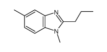 (9ci)-1,5-二甲基-2-丙基-1H-苯并咪唑结构式