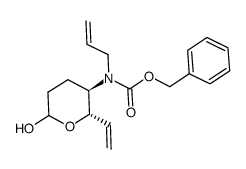 benzyl allyl((2S,3R)-6-hydroxy-2-vinyltetrahydro-2H-pyran-3-yl)carbamate结构式
