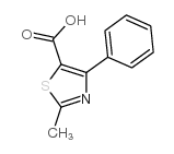 2-甲基-4-苯基-1,3-噻唑-5-羧酸结构式