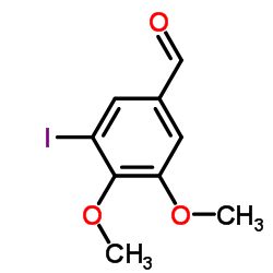 4,5-二甲氧基-3-碘苯甲醛结构式