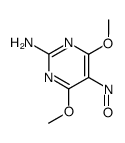 2-amino-4,6-dimethoxy-5-nitrosopyrimidine structure