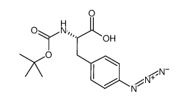Boc-4-azido-Phe-OH Structure