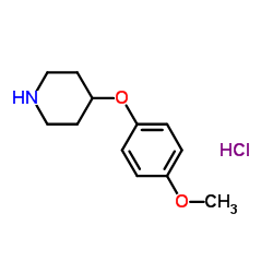 4-(4-METHOXYPHENOXY)PIPERIDINE HYDROCHLORIDE Structure