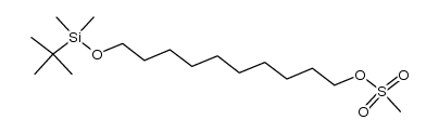 10-((tert-butyldimethylsilyl)oxy)decyl methanesulfonate结构式