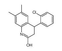 4-(2-chlorophenyl)-6,7-dimethyl-3,4-dihydro-1H-quinolin-2-one Structure