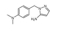 1-[4-(二甲基氨基)苄基]-1H-吡唑-5-胺结构式
