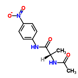 N2-Acetyl-N-(4-nitrophenyl)-L-alaninamide Structure